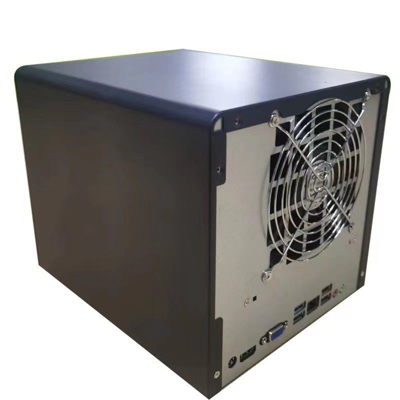 Revestimento Nas Servidor de armazenamento Chassi Household 4 Bay Case de computador Painel de liga de alumínio