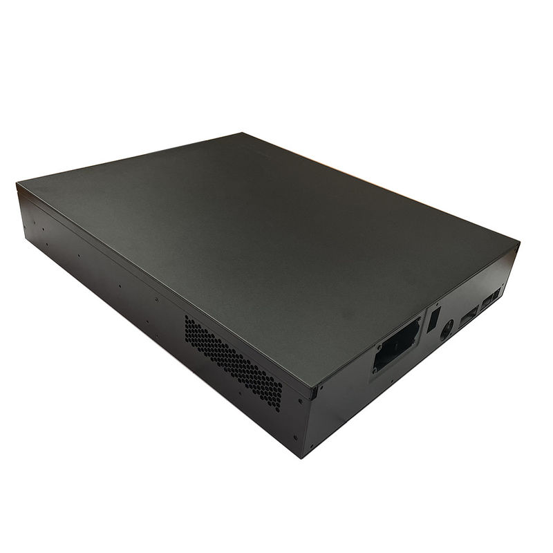 Chassis de montagem industrial de controle 2u com fechadura para servidor e armazenamento