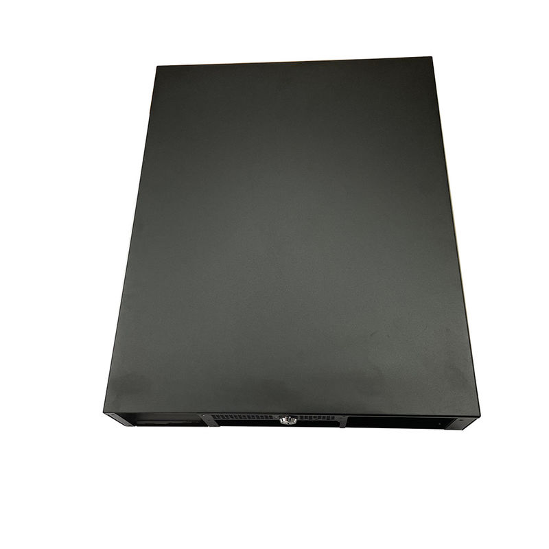 Chassis de montagem industrial de controle 2u com fechadura para servidor e armazenamento