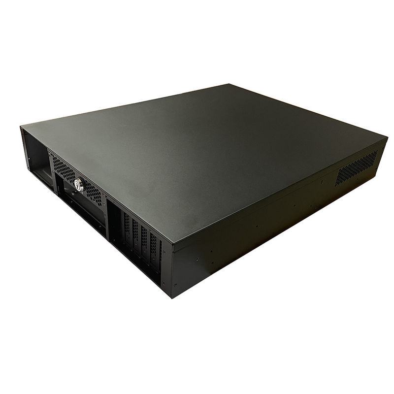 12 Baía 16 Baía Rackmount Gpu Custom Server Chassis Prato preto pulverizado Switch de casa