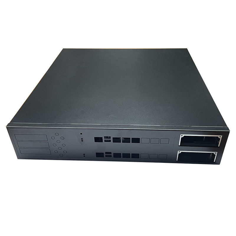 12 Baía 16 Baía Rackmount Gpu Custom Server Chassis Prato preto pulverizado Switch de casa