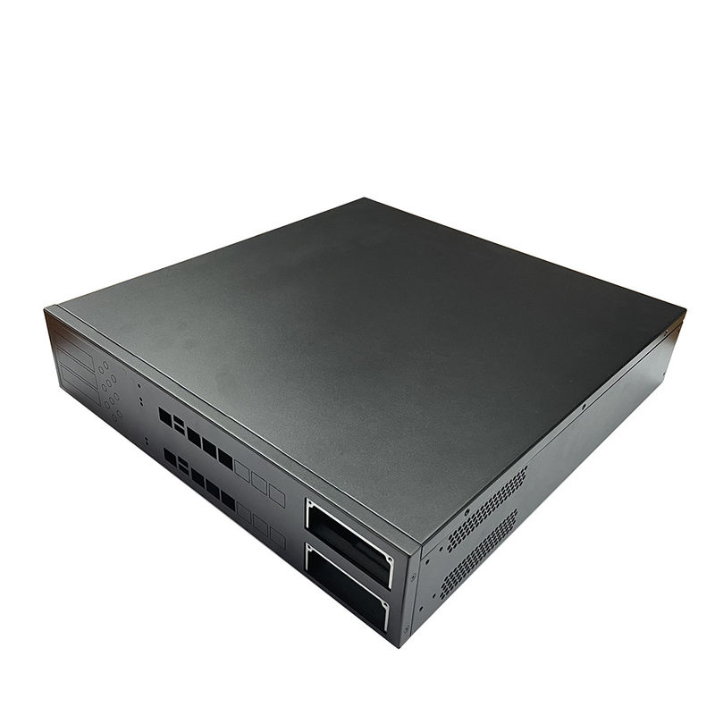12 Baía 16 Baía Rackmount Gpu Custom Server Chassis Prato preto pulverizado Switch de casa