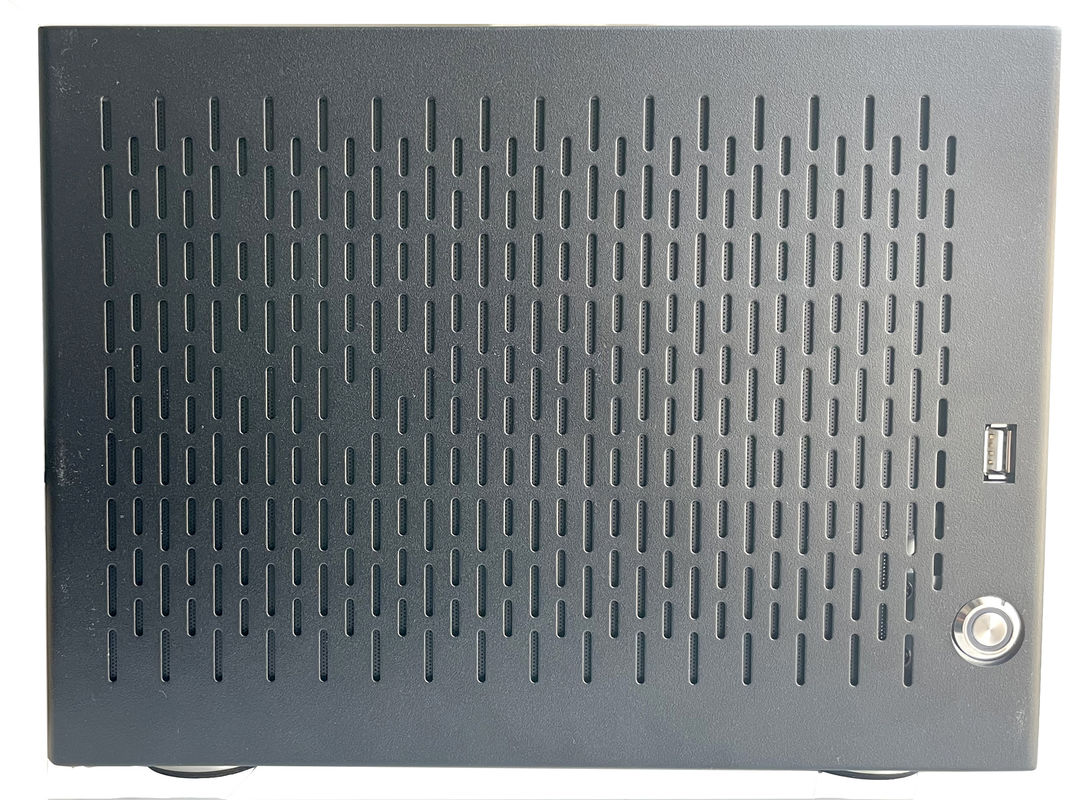 6 Chassis de servidor de armazenamento NAS doméstico com painel de liga de alumínio preto
