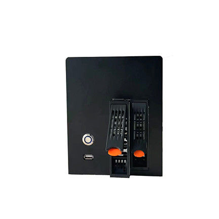 Revestimento Nas Servidor de armazenamento Chassi Household 2 Bay Computer Case Painel de liga de alumínio
